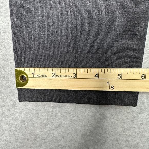 J.Crew Stretch Pants WMNS 2 HighRise Gray Straight Leg Wool Blend Office Trouser - Picture 11 of 11